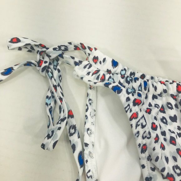 Xhilaration Women's Small High Leg Scoop Waist String Bikini Swim Bottom Hearts - Picture 10 of 10